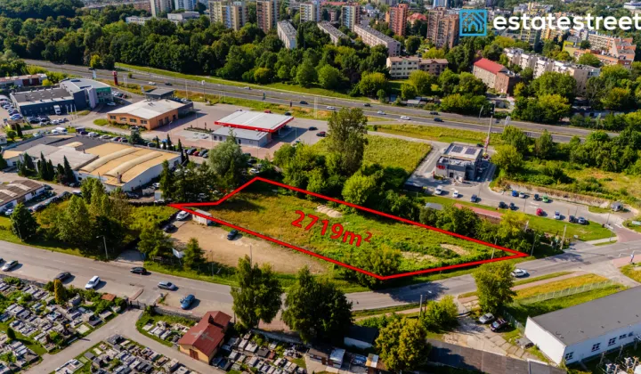 Działka inwestycyjna Dąbrowa Górnicza Centrum, ul. Starocmentarna