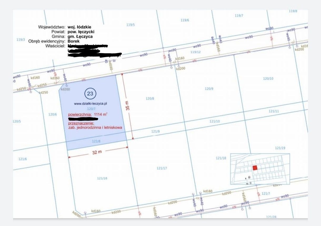 Działka budowlana Borek. Zdjęcie 8