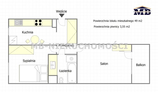 Mieszkanie 2-pokojowe Olsztyn Podgrodzie, al. Aleja Obrońców Tobruku. Zdjęcie 15