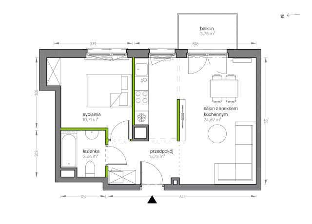 Mieszkanie 2-pokojowe Kraków Płaszów, ul. Myśliwska. Zdjęcie 25
