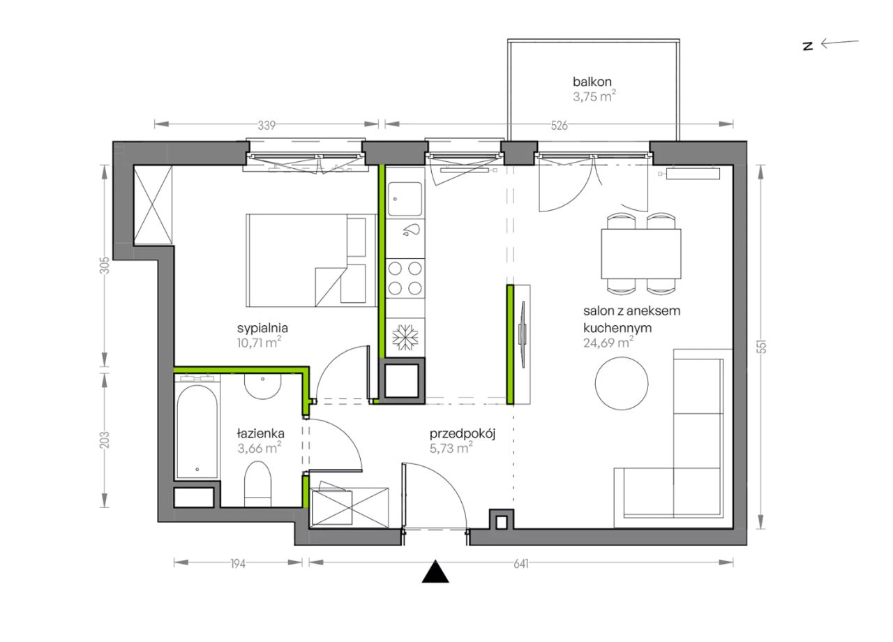 Mieszkanie 2-pokojowe Kraków Płaszów, ul. Myśliwska. Zdjęcie 25