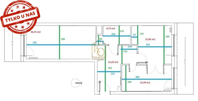 Mieszkanie 3-pokojowe Wrocław, ul. Tadeusza Kościuszki. Zdjęcie 17