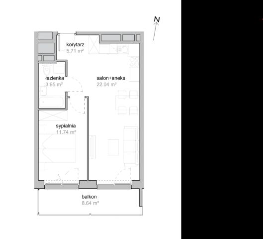 Mieszkanie 2-pokojowe Wrocław Tarnogaj, ul. Piękna. Zdjęcie 7