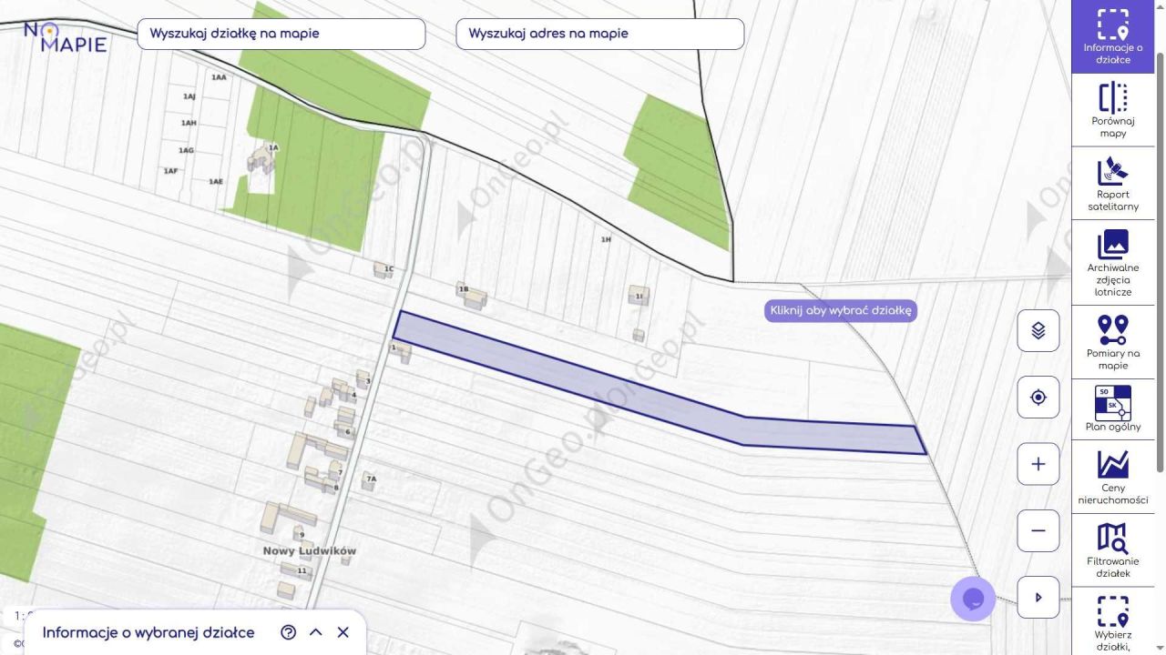 Działka rolno-budowlana Nowy Ludwików. Zdjęcie 2