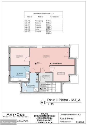 Mieszkanie 3-pokojowe Police, ul. Grunwaldzka. Zdjęcie 1