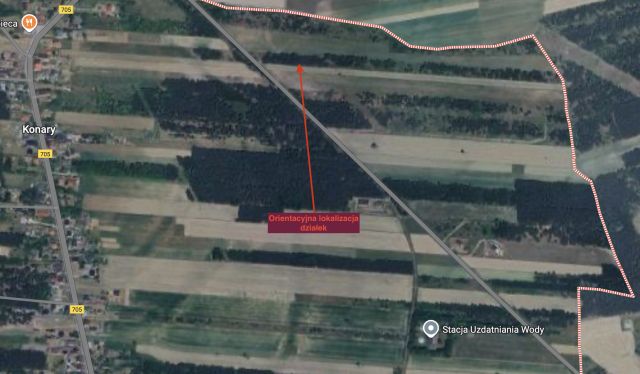 Działka budowlana Konary Łęg. Zdjęcie 1
