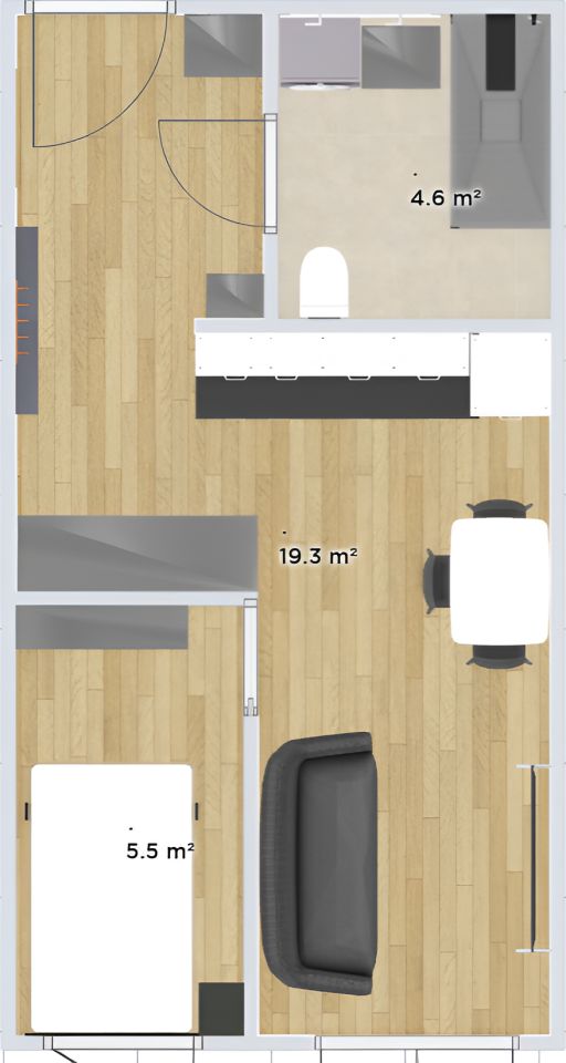 Mieszkanie 1-pokojowe Kraków Płaszów, ul. Mierzeja Wiślana. Zdjęcie 8