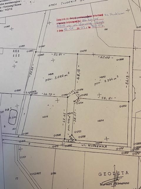 Działka siedliskowa Koczargi Nowe, ul. Wiosenna