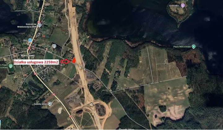 Działka inwestycyjna Wierzchowo