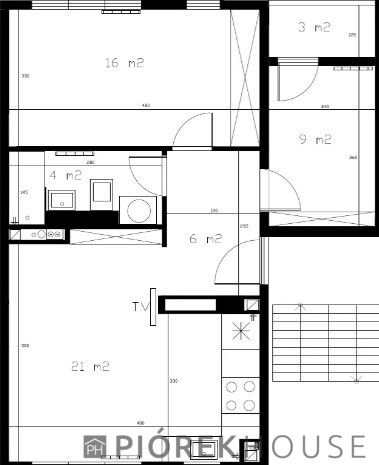 Mieszkanie 3-pokojowe Warszawa Mokotów, ul. Podchorążych. Zdjęcie 17