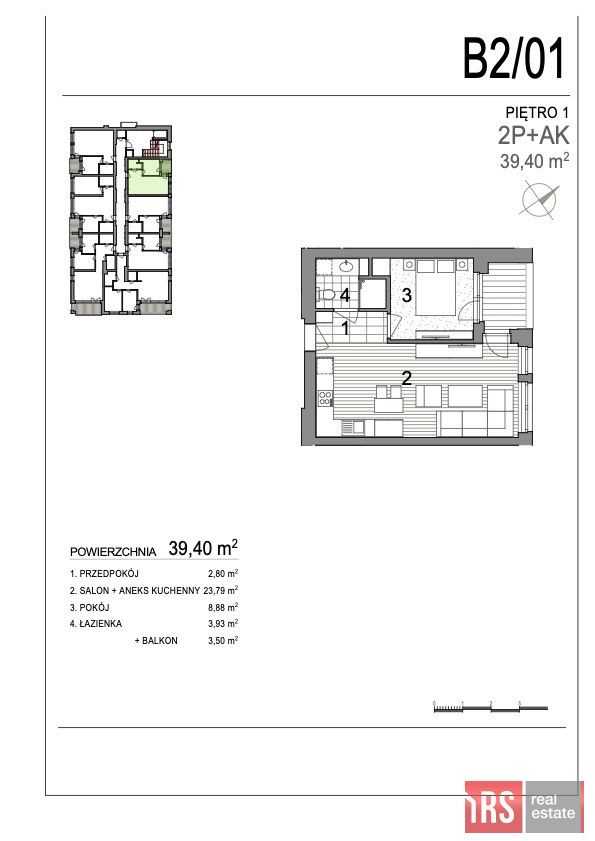 Mieszkanie 2-pokojowe Kołobrzeg, ul. Bogusława X. Zdjęcie 12