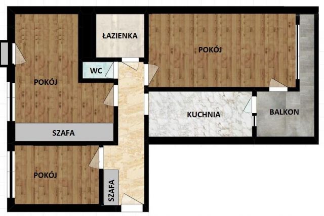 Mieszkanie 3-pokojowe Sosnowiec Zagórze, ul. Białostocka. Zdjęcie 1