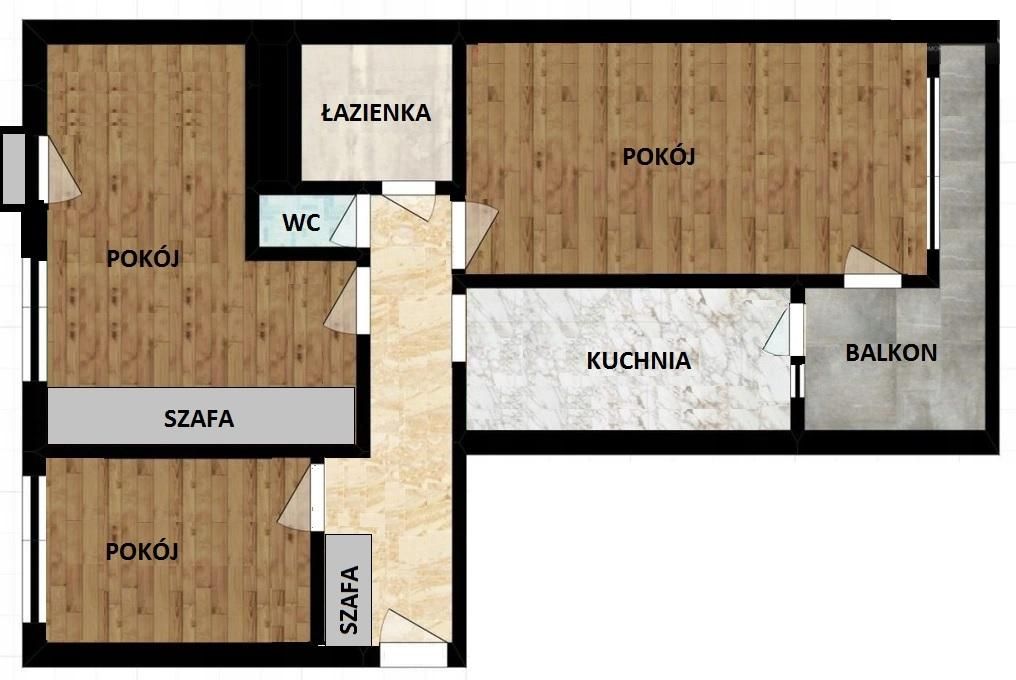 Mieszkanie 3-pokojowe Sosnowiec Zagórze, ul. Białostocka