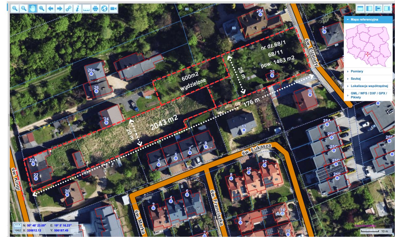 Działka inwestycyjna Częstochowa Podjasnogórska , ul. św. Kingi. Zdjęcie 11