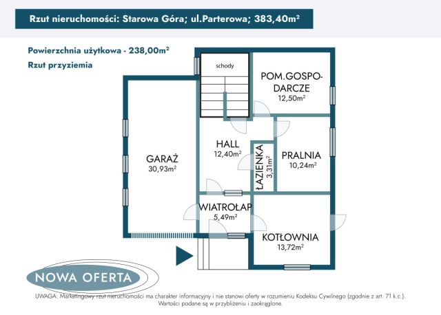 dom wolnostojący, 12 pokoi Starowa Góra, ul. Parterowa. Zdjęcie 40