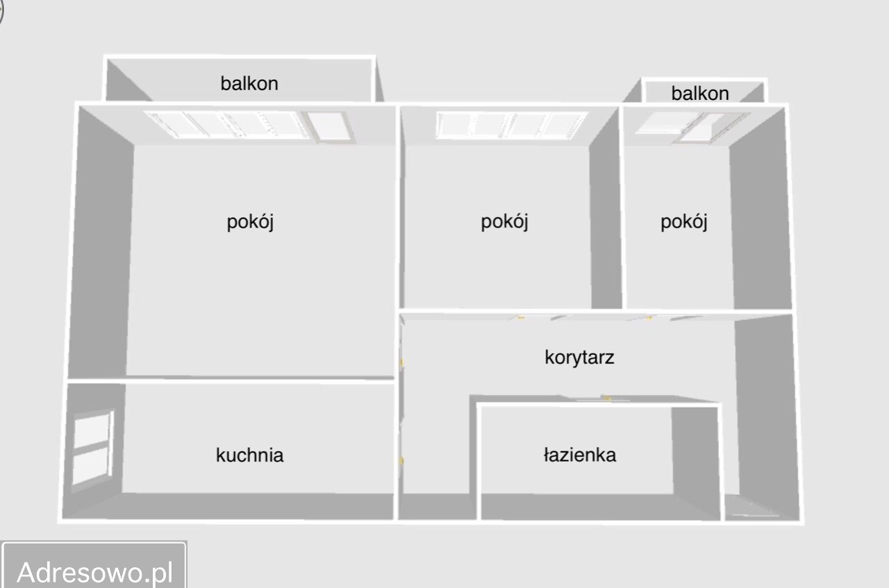 Mieszkanie 3-pokojowe Katowice, ul. Słoneczna