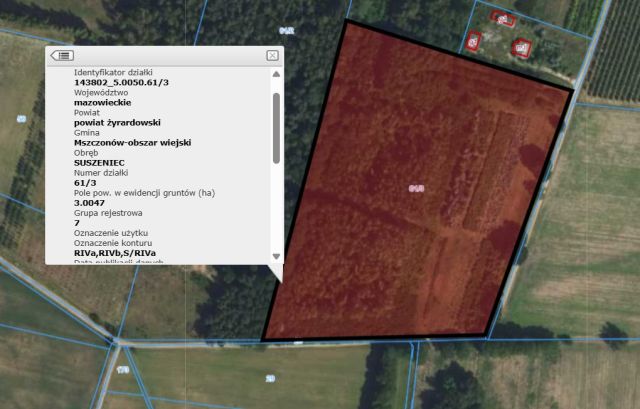 Działka siedliskowa Suszeniec, ul. Graniczna. Zdjęcie 1