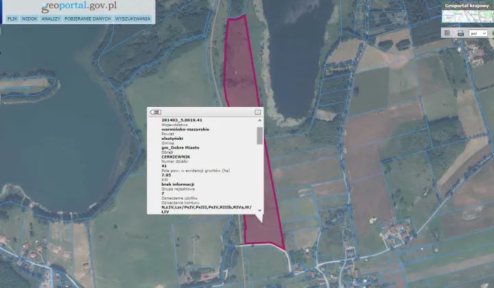 Działka rolna Cerkiewnik