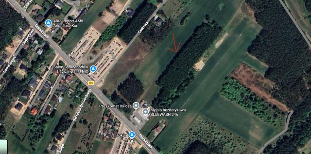 Działka budowlana Ostrów Mazowiecka, ul. Małkińska. Zdjęcie 1