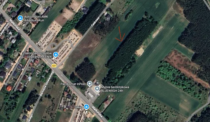 Działka budowlana Ostrów Mazowiecka, ul. Małkińska