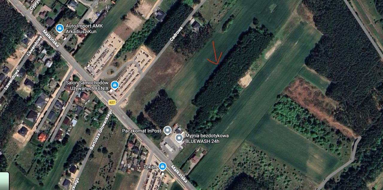 Działka budowlana Ostrów Mazowiecka, ul. Małkińska. Zdjęcie 1