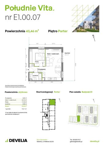 Mieszkanie 2-pokojowe Gdańsk Orunia Górna, ul. Kazimierza Wielkiego. Zdjęcie 7