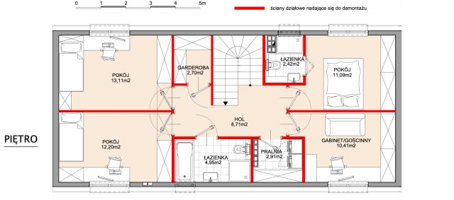 dom szeregowy, 5 pokoi Krzewina. Zdjęcie 8