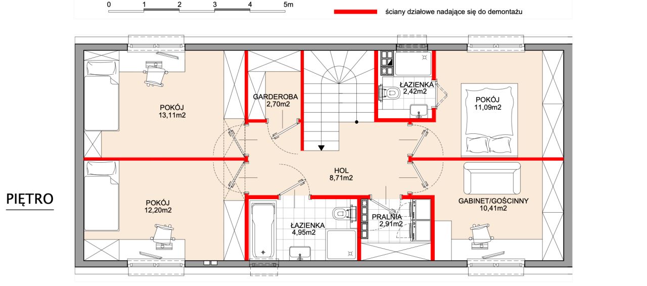 dom szeregowy, 5 pokoi Krzewina. Zdjęcie 8