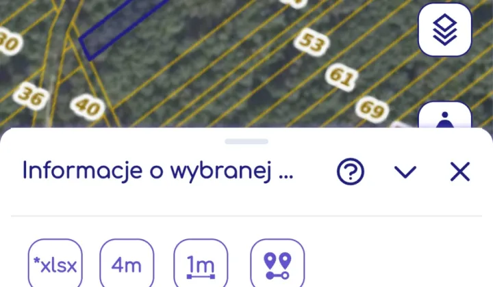 Działka leśna Zastawie