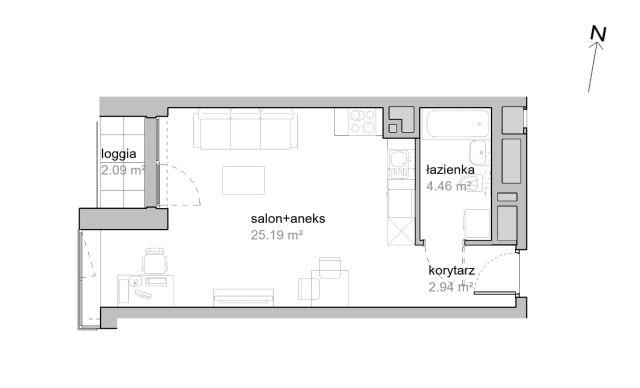 Mieszkanie 1-pokojowe Wrocław Tarnogaj, ul. Piękna. Zdjęcie 7