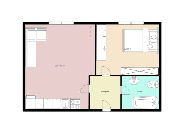 Mieszkanie 2-pokojowe Kraków Nowa Huta, os. Ogrodowe. Zdjęcie 1