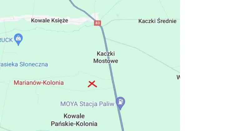 Działka budowlana Kowale Pańskie-Kolonia