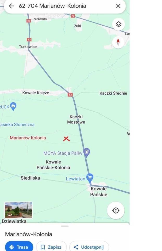 Działka budowlana Kowale Pańskie-Kolonia. Zdjęcie 1