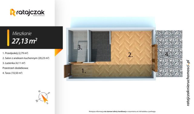 Mieszkanie 1-pokojowe Żarnowska, ul. Piaskowa. Zdjęcie 20