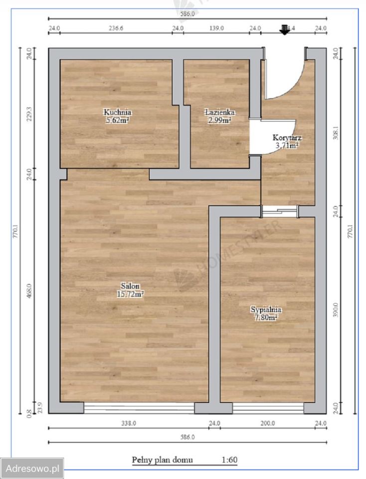 Mieszkanie 2-pokojowe Starogard Gdański, os. Kopernika. Zdjęcie 18