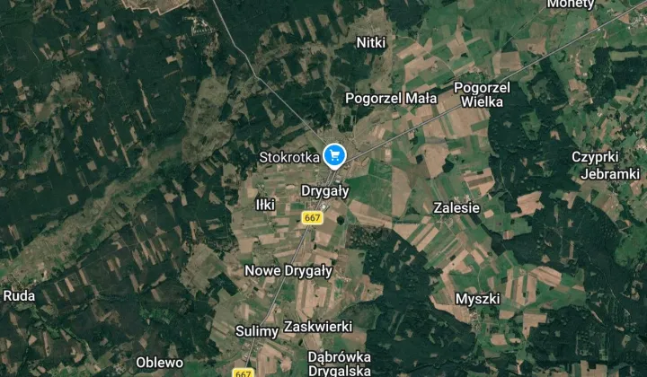 Działka siedliskowa Drygały