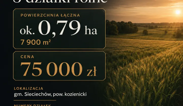 Działka rolno-budowlana Kępice