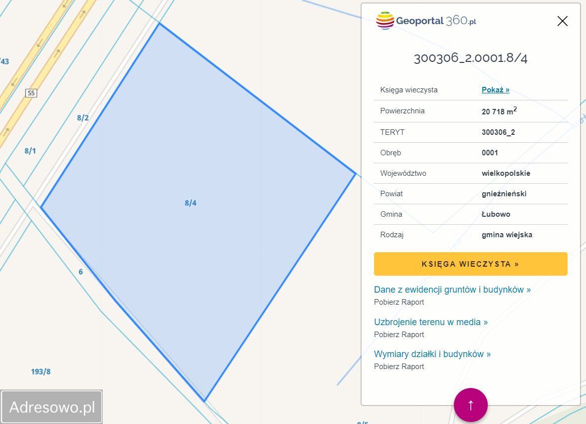 Działka inwestycyjna Chwałkówko. Zdjęcie 6