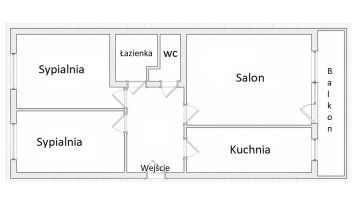 Mieszkanie 3-pokojowe Będzin Ksawera, ul. Żwirki i Wigury