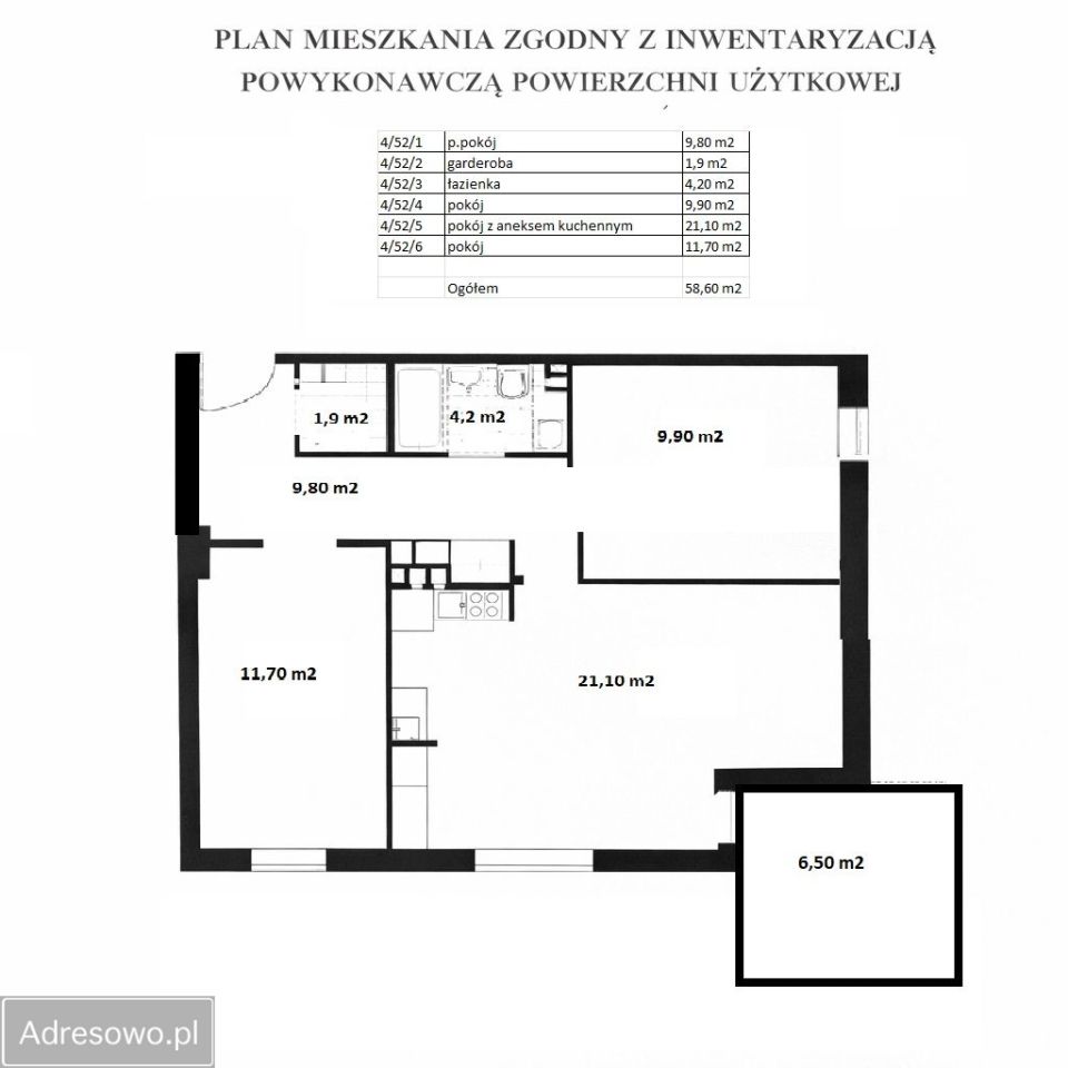 Mieszkanie 3-pokojowe Kraków Górka Narodowa, ul. Kuźnicy Kołłątajowskiej. Zdjęcie 5