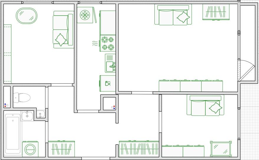 Mieszkanie 3-pokojowe Warszawa Bielany, ul. Marii Dąbrowskiej. Zdjęcie 12