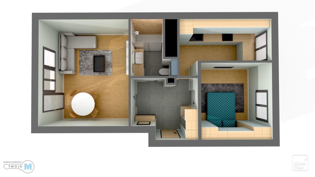 Mieszkanie 2-pokojowe Kielce Bocianek, ul. Stanisława Wyspiańskiego. Zdjęcie 13