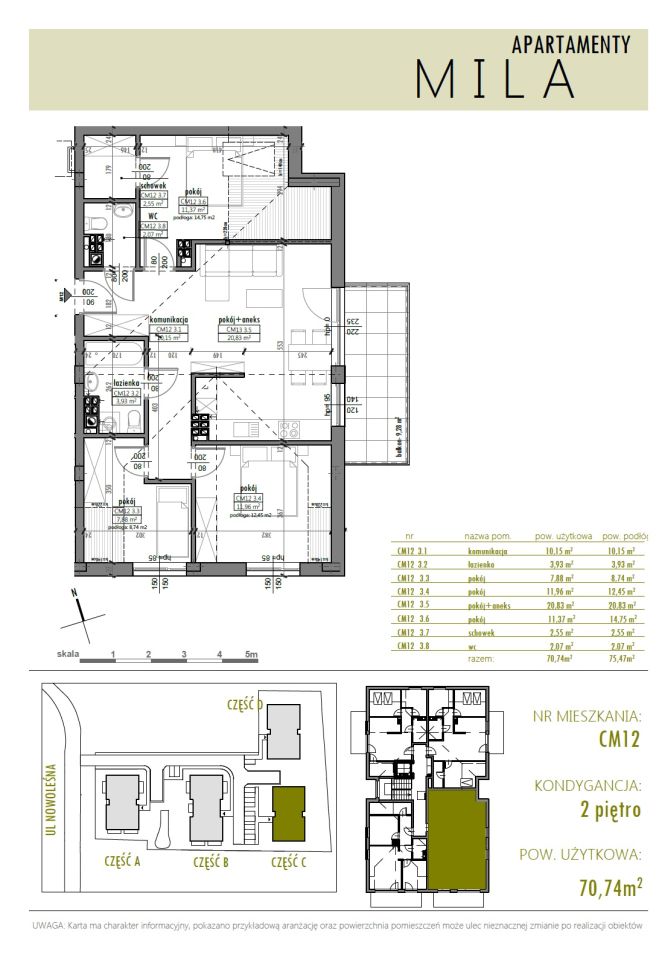 Mieszkanie 4-pokojowe Mława Centrum, ul. Nowoleśna. Zdjęcie 15