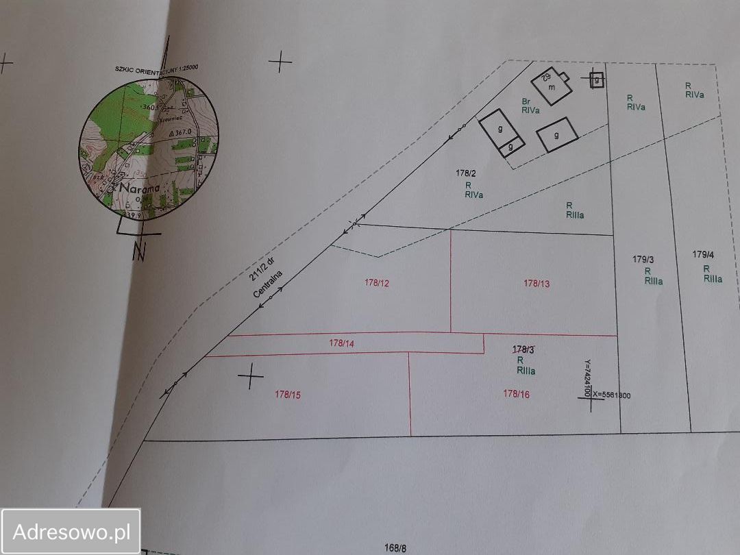 Działka siedliskowa Narama, ul. Centralna. Zdjęcie 3