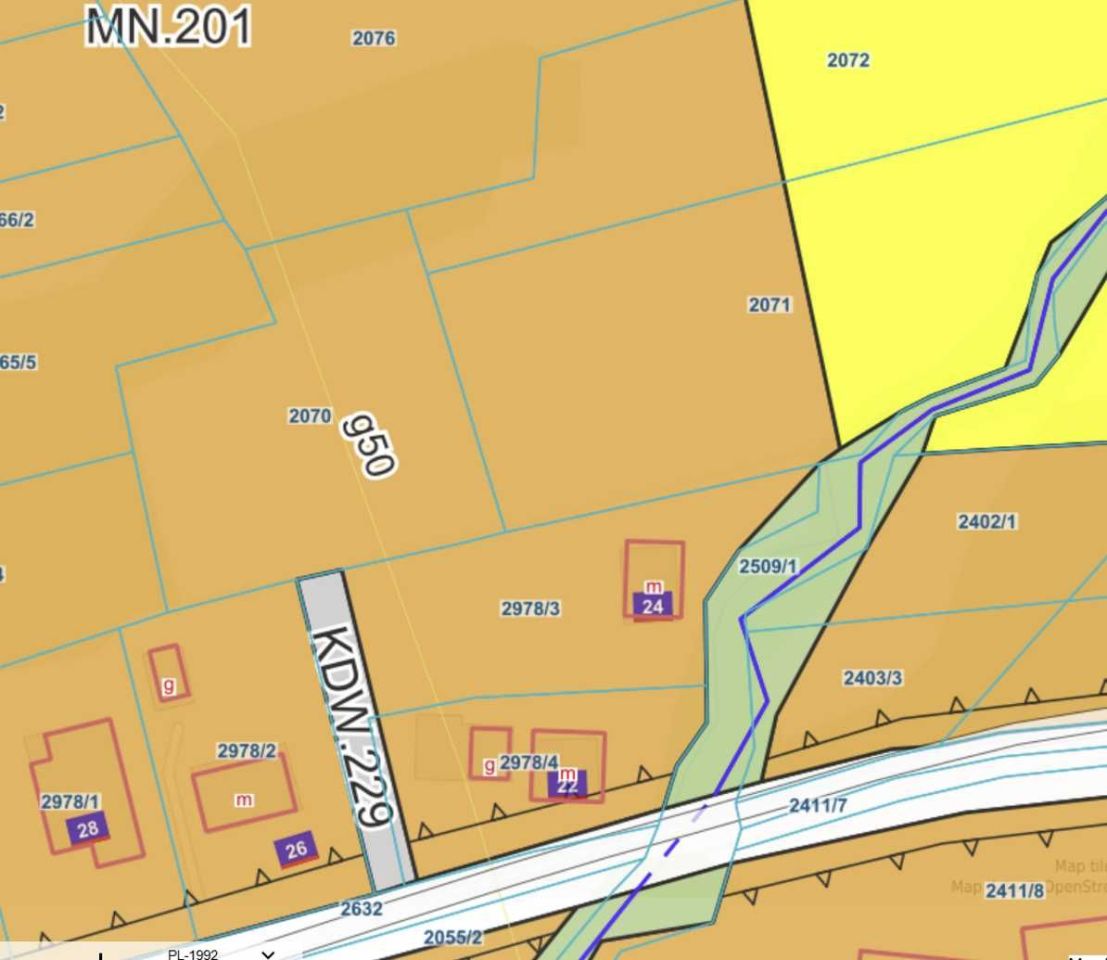 Działka rolno-budowlana Korczyna, ul. Poprzeczna. Zdjęcie 3