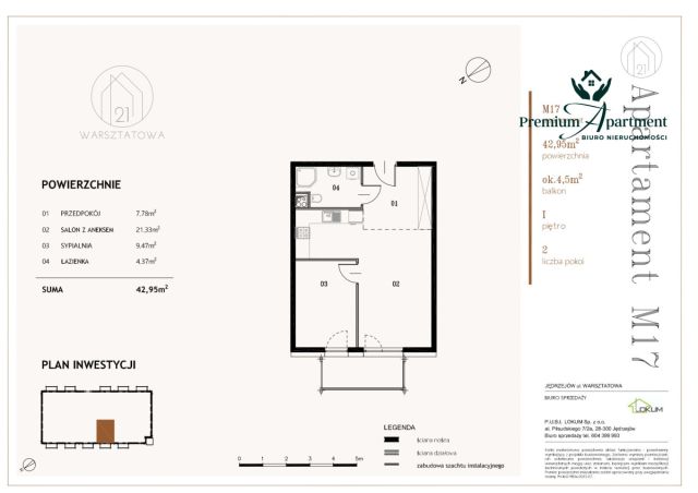 Mieszkanie 2-pokojowe Jędrzejów, ul. Warsztatowa. Zdjęcie 19