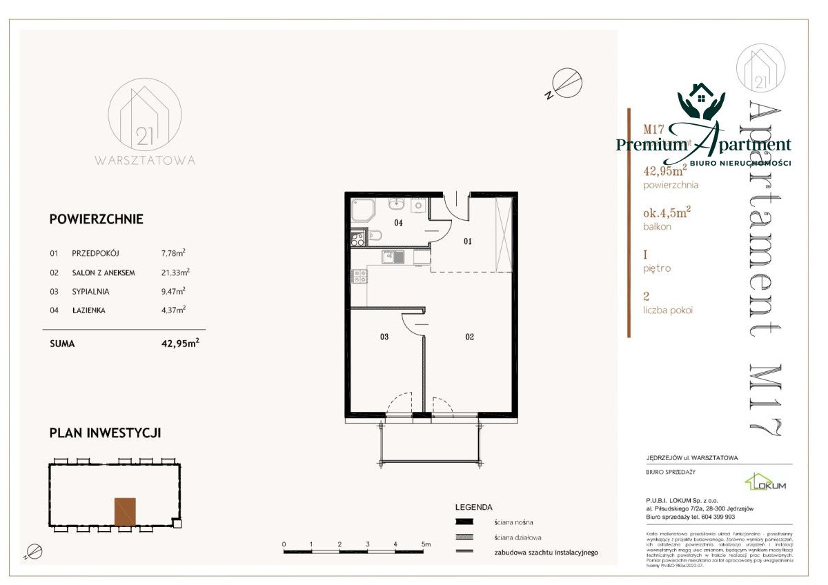 Mieszkanie 2-pokojowe Jędrzejów, ul. Warsztatowa. Zdjęcie 13