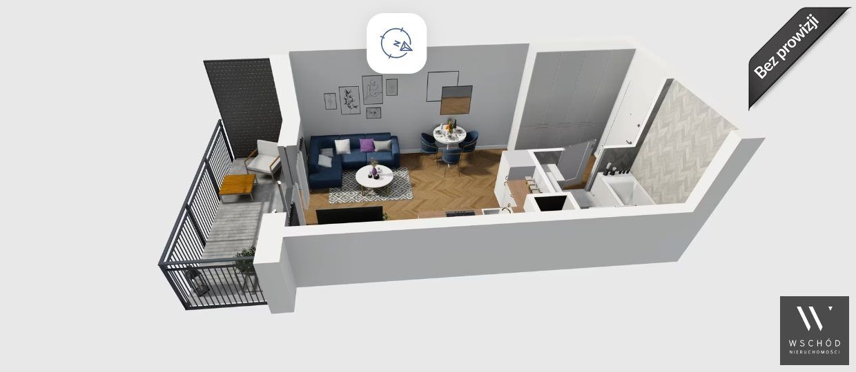 Mieszkanie 1-pokojowe Kraków Prądnik Biały