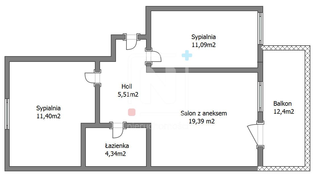 Mieszkanie 3-pokojowe Warszawa Ursynów, ul. Polki. Zdjęcie 5