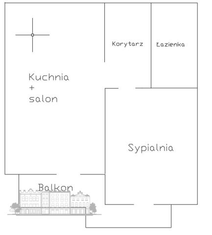 Mieszkanie 2-pokojowe Kraków Podgórze, ul. Aleksandra Fredry. Zdjęcie 9